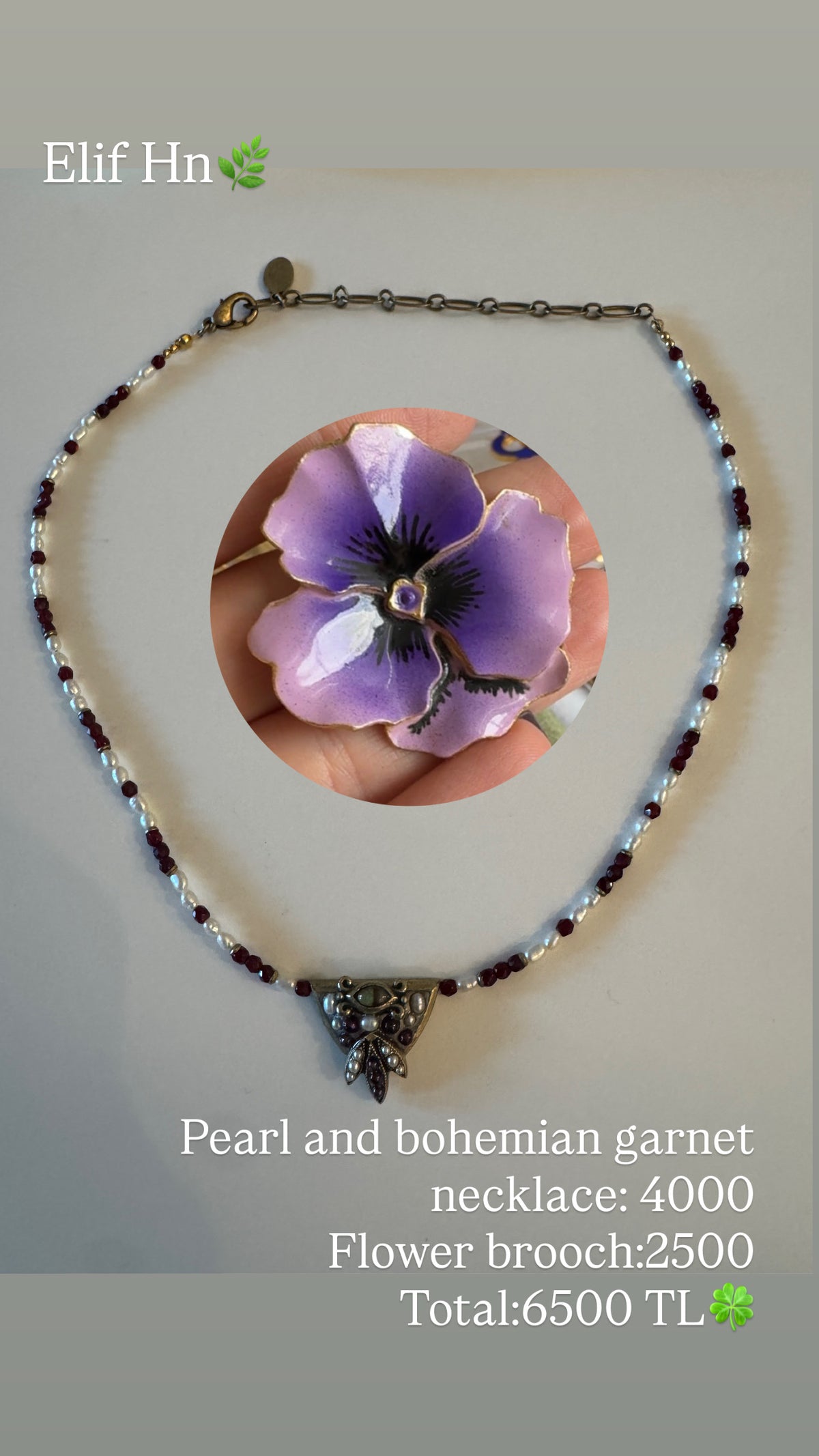 Custom Jewelry Set for Elif hn