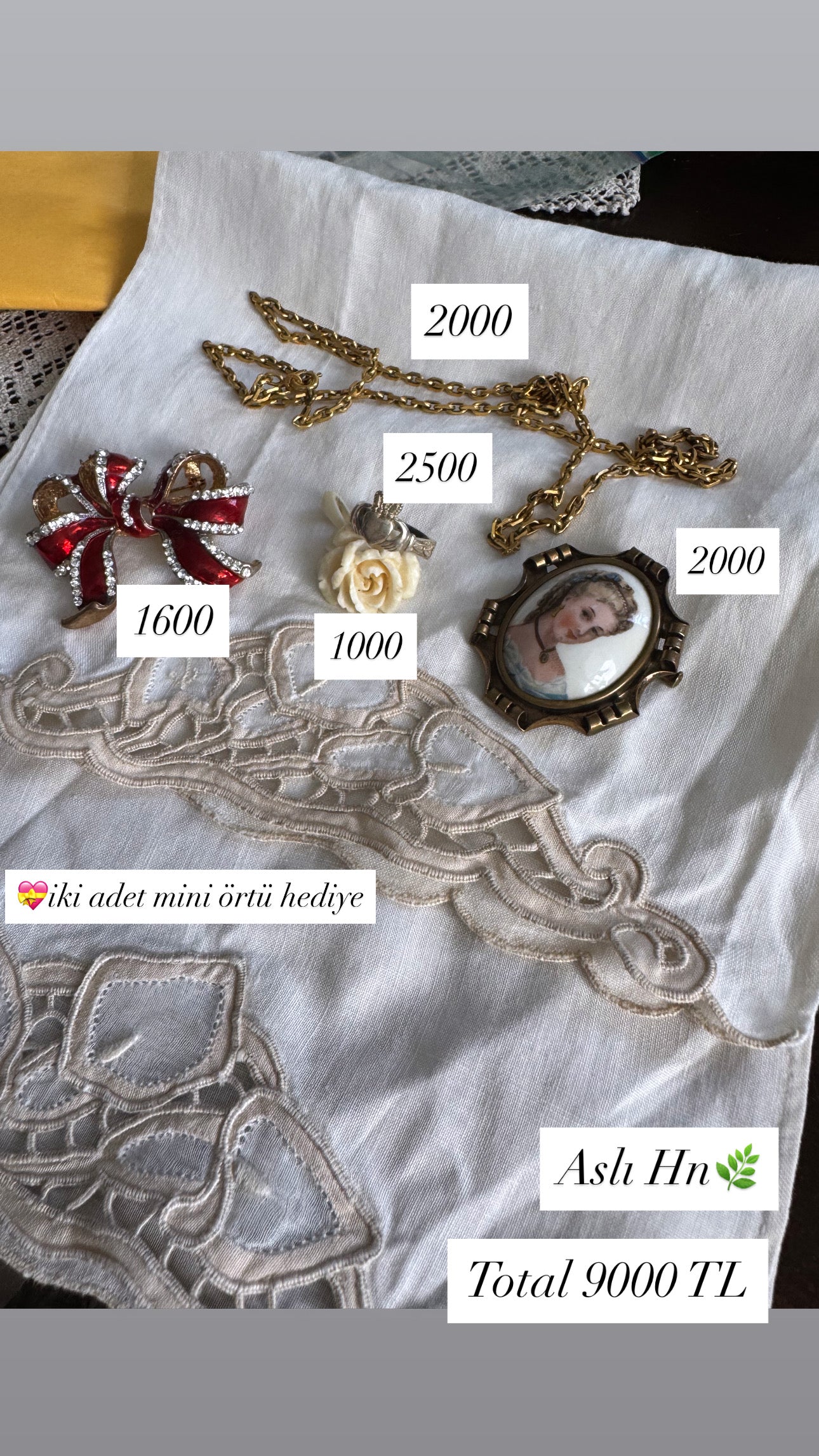 Custom Jewelry Set for Asli hn