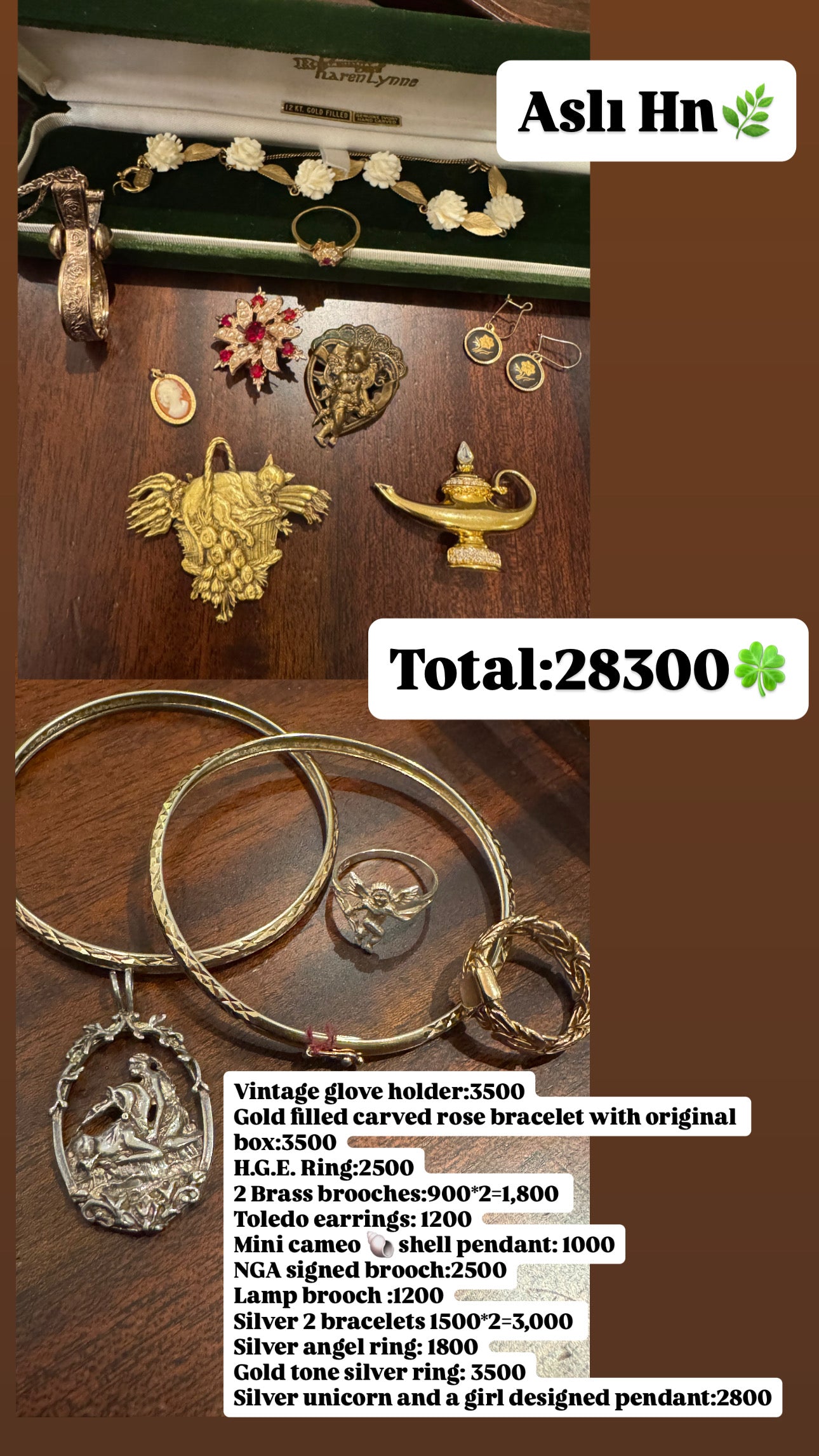 Custom Jewelry Set for Asli hn