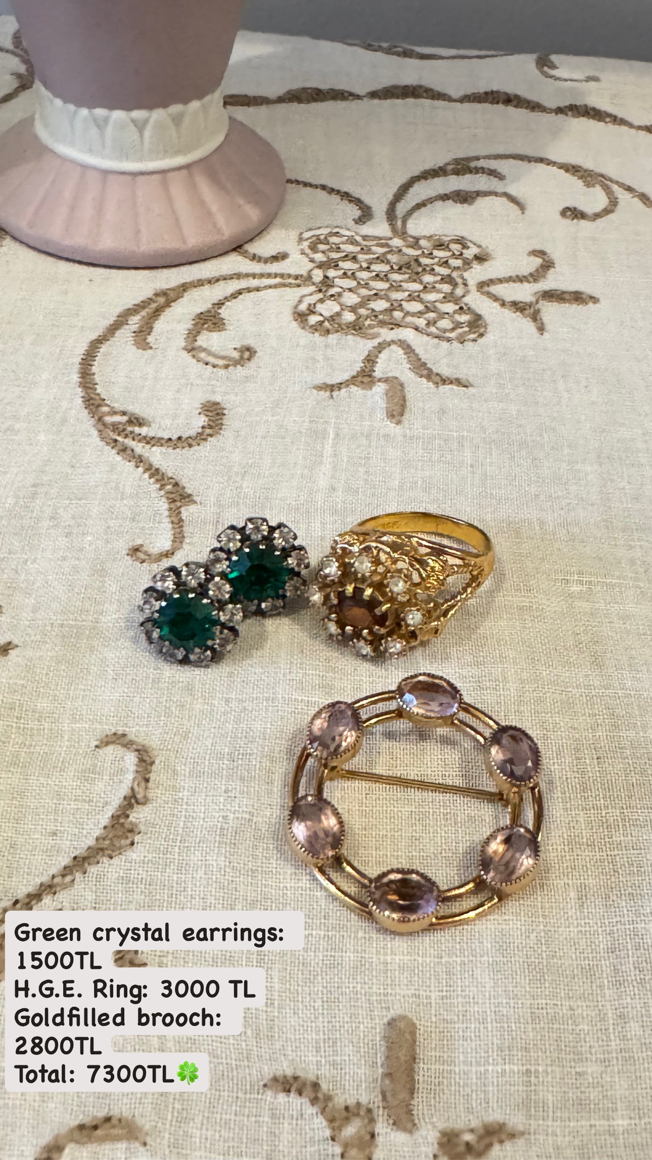 Custom Jewelry Set for Elcin hn