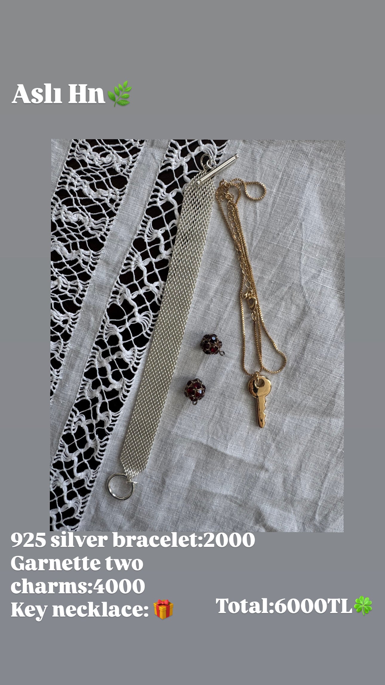Custom Jewelry Set for Asli hn