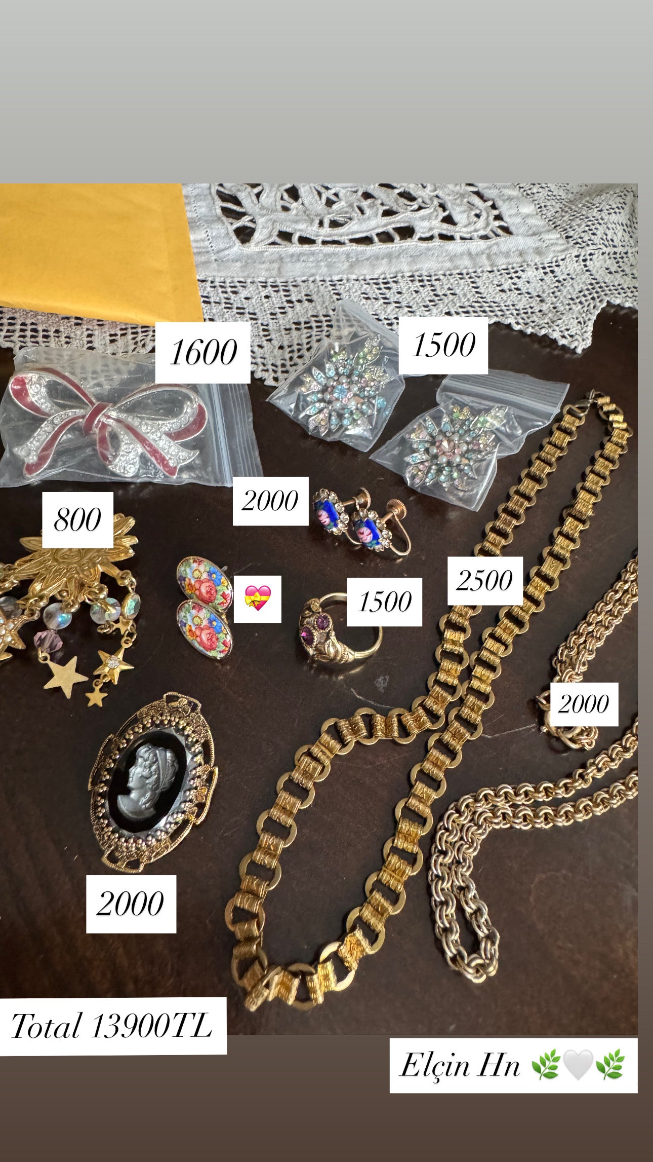 Custom Jewelry Set for Elcin hn