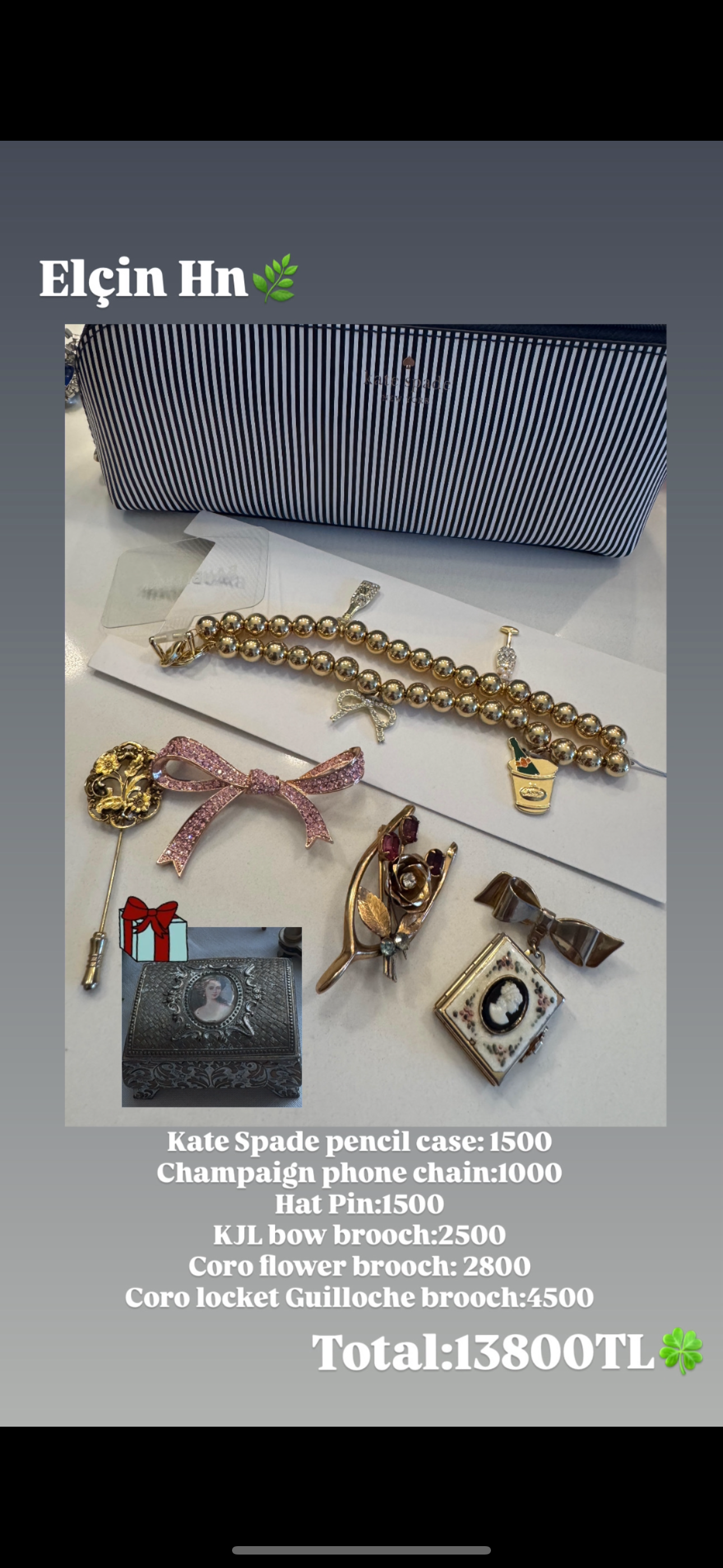 Custom Jewelry Set for Elcin hn
