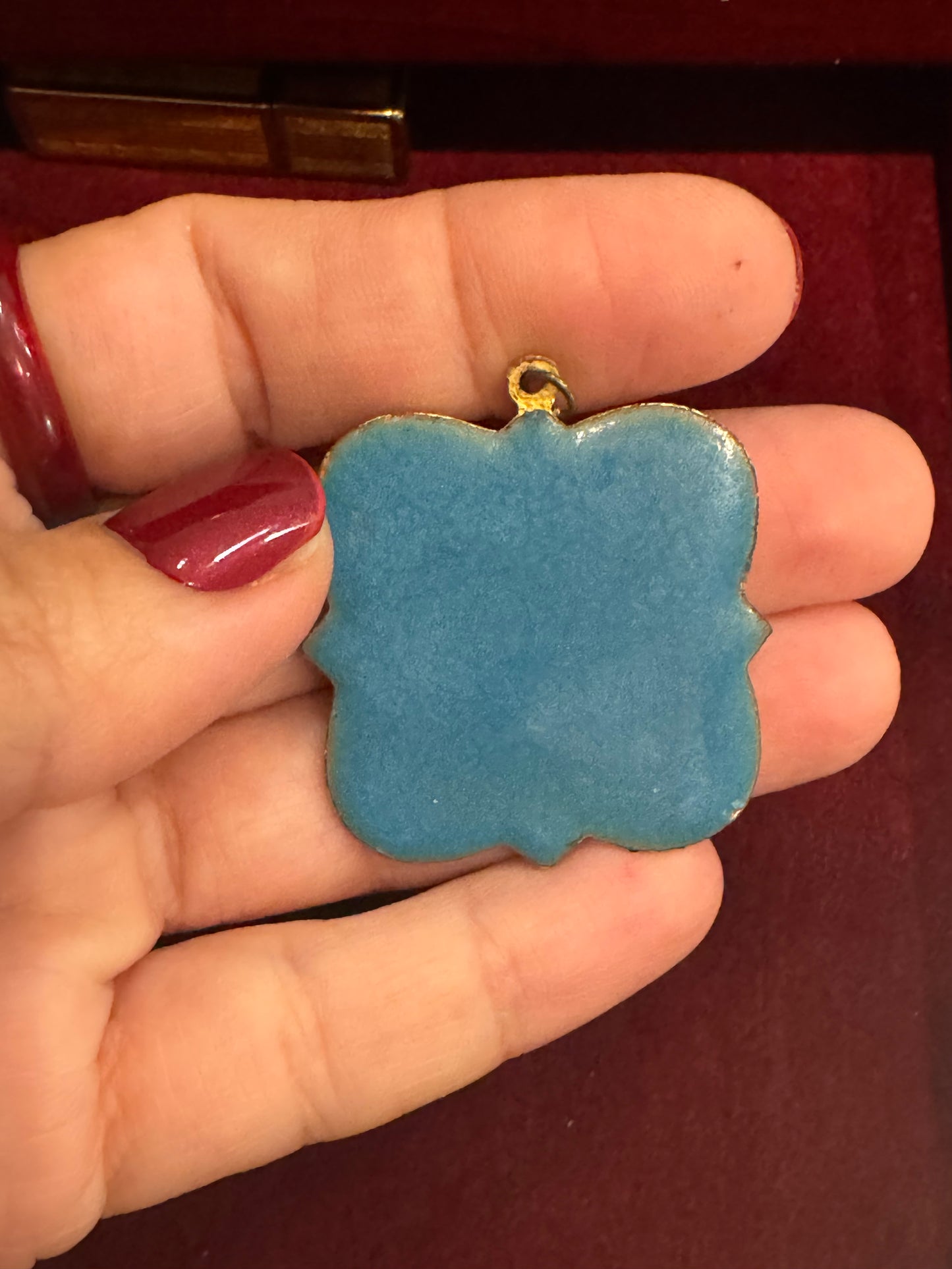 Cloisonne vintage pendant