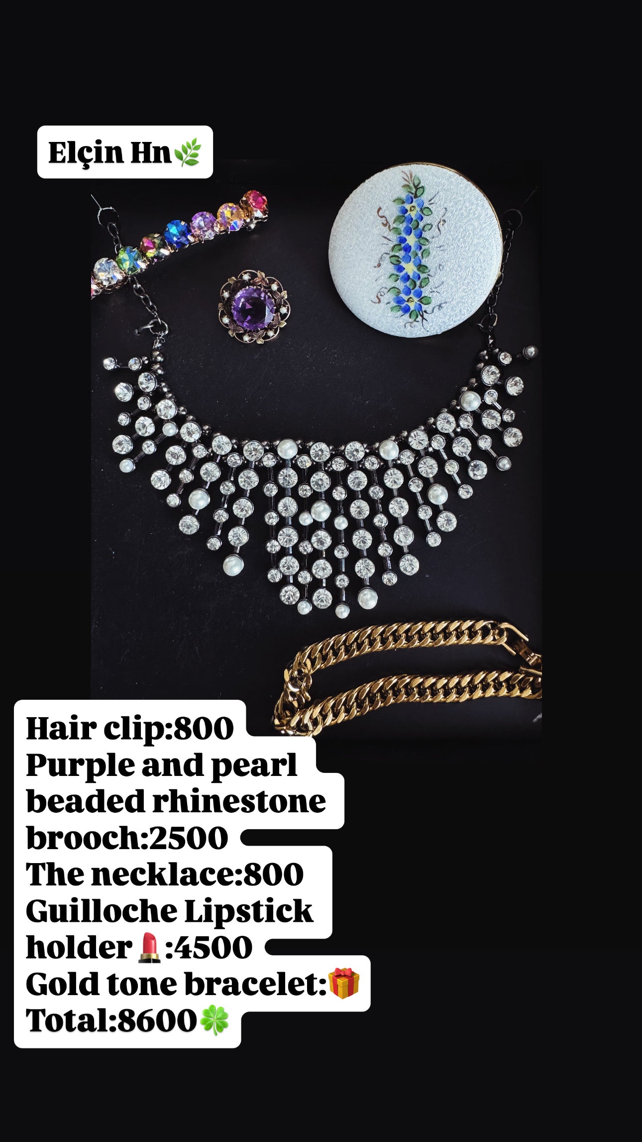 Custom Jewelry Set for Elcin hn