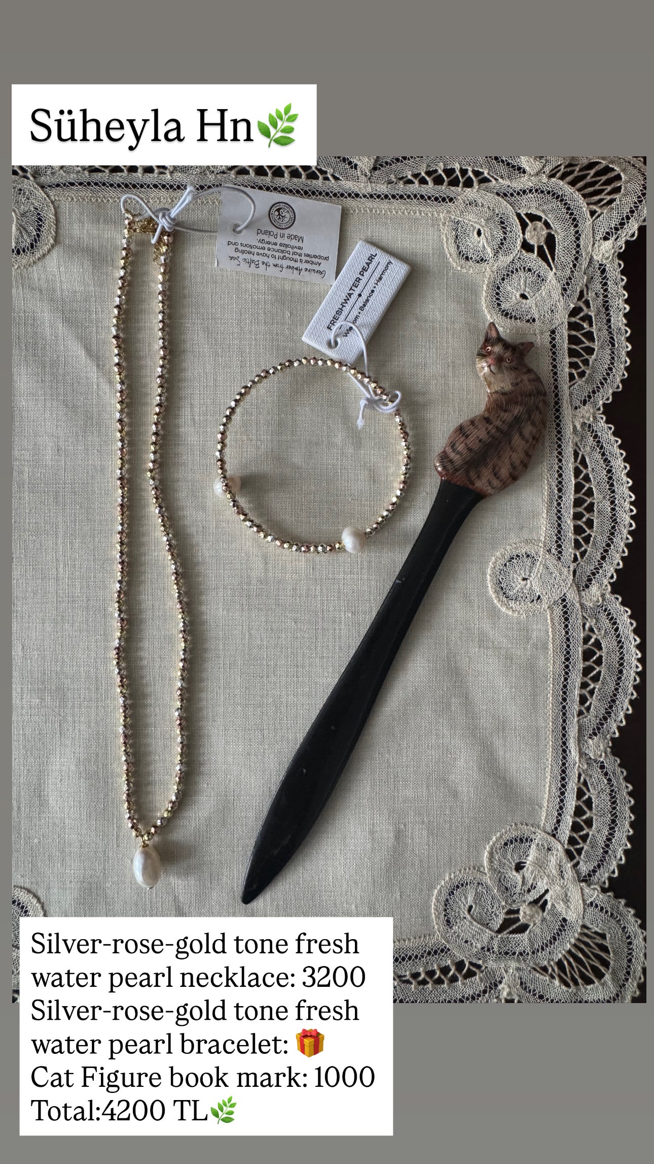 Custom Jewelry Set for Suheyla hn