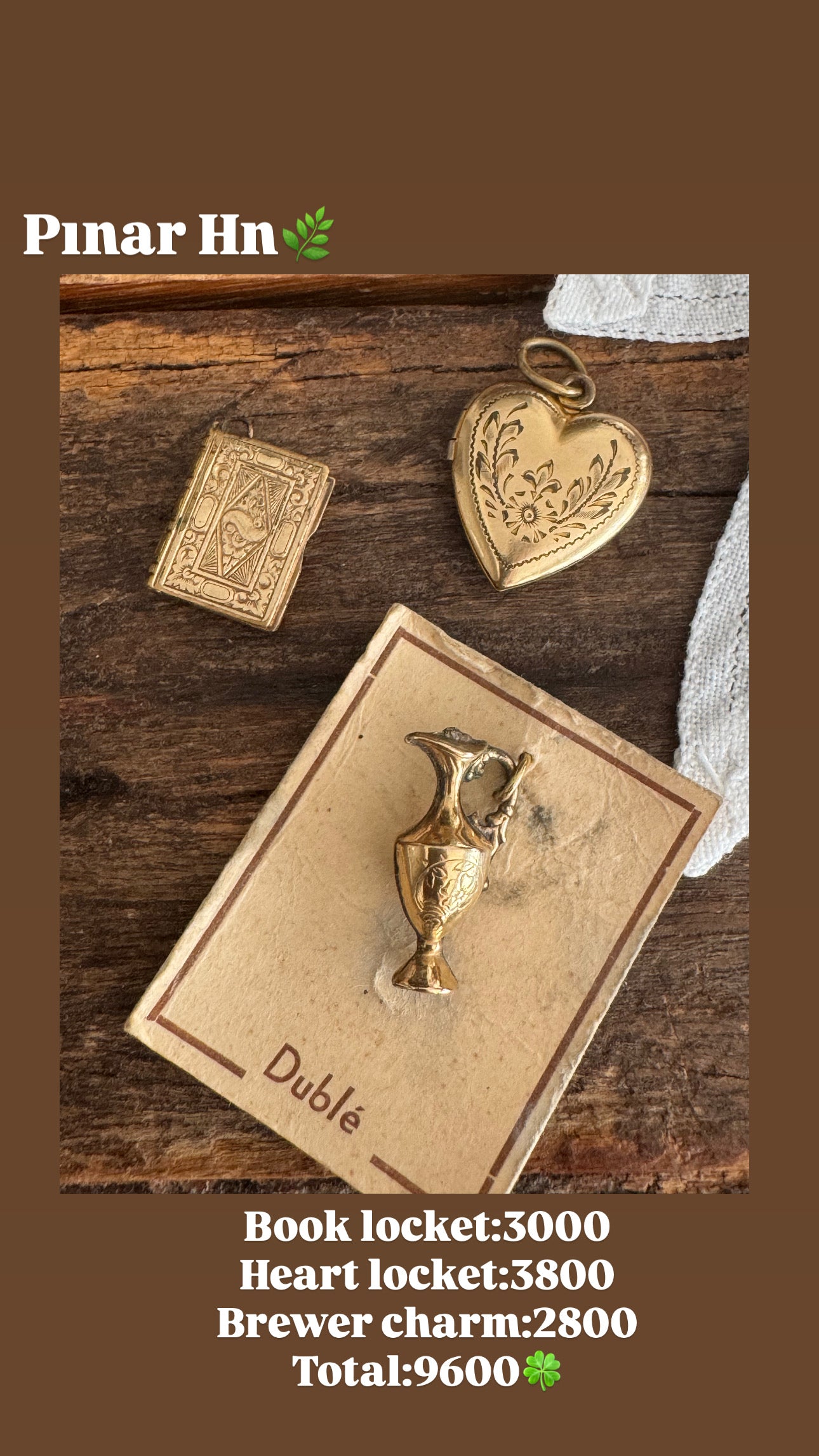 Custom Jewelry Set for Pinar hn