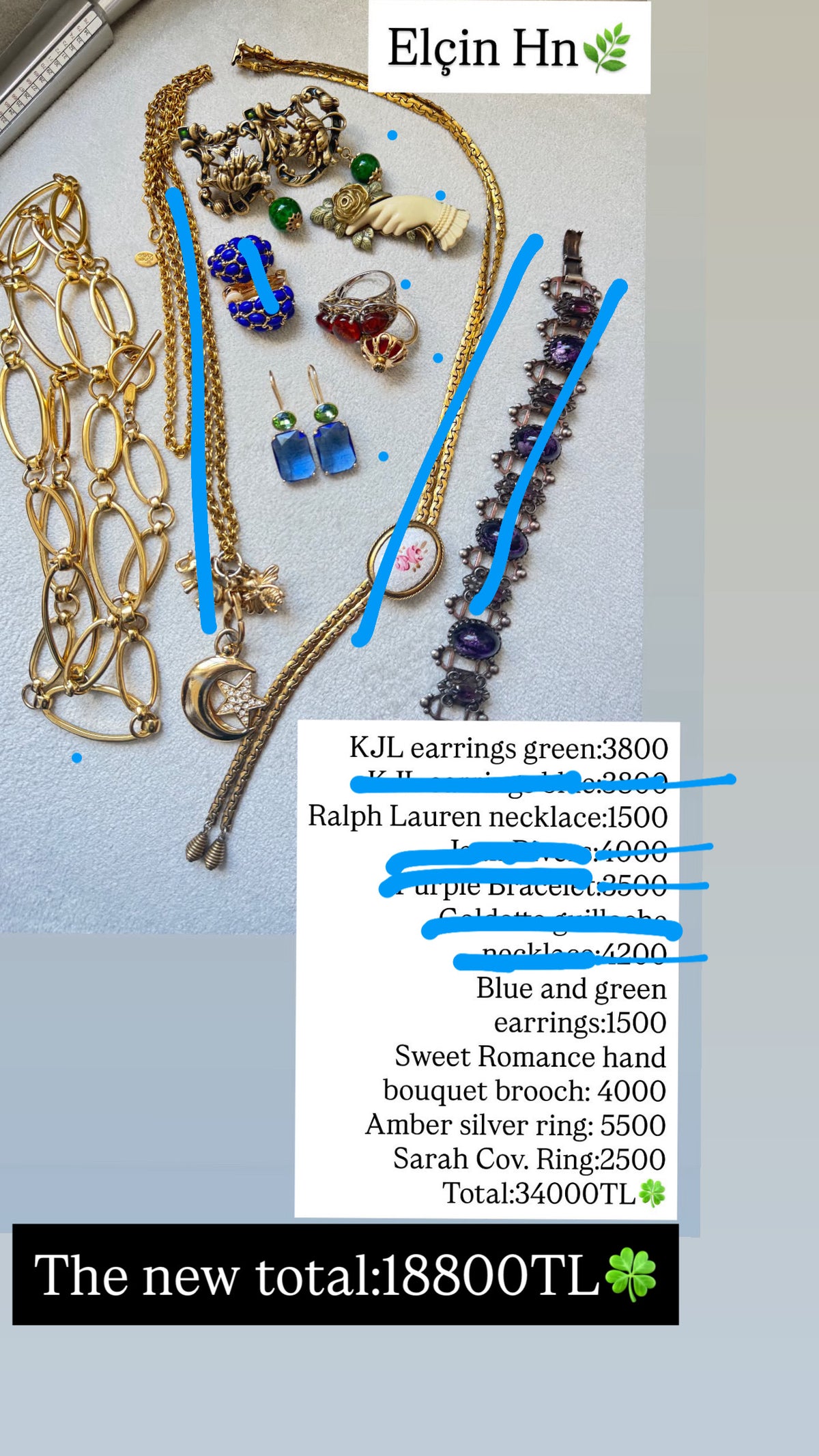 Custom Jewelry Set for Elcin hn