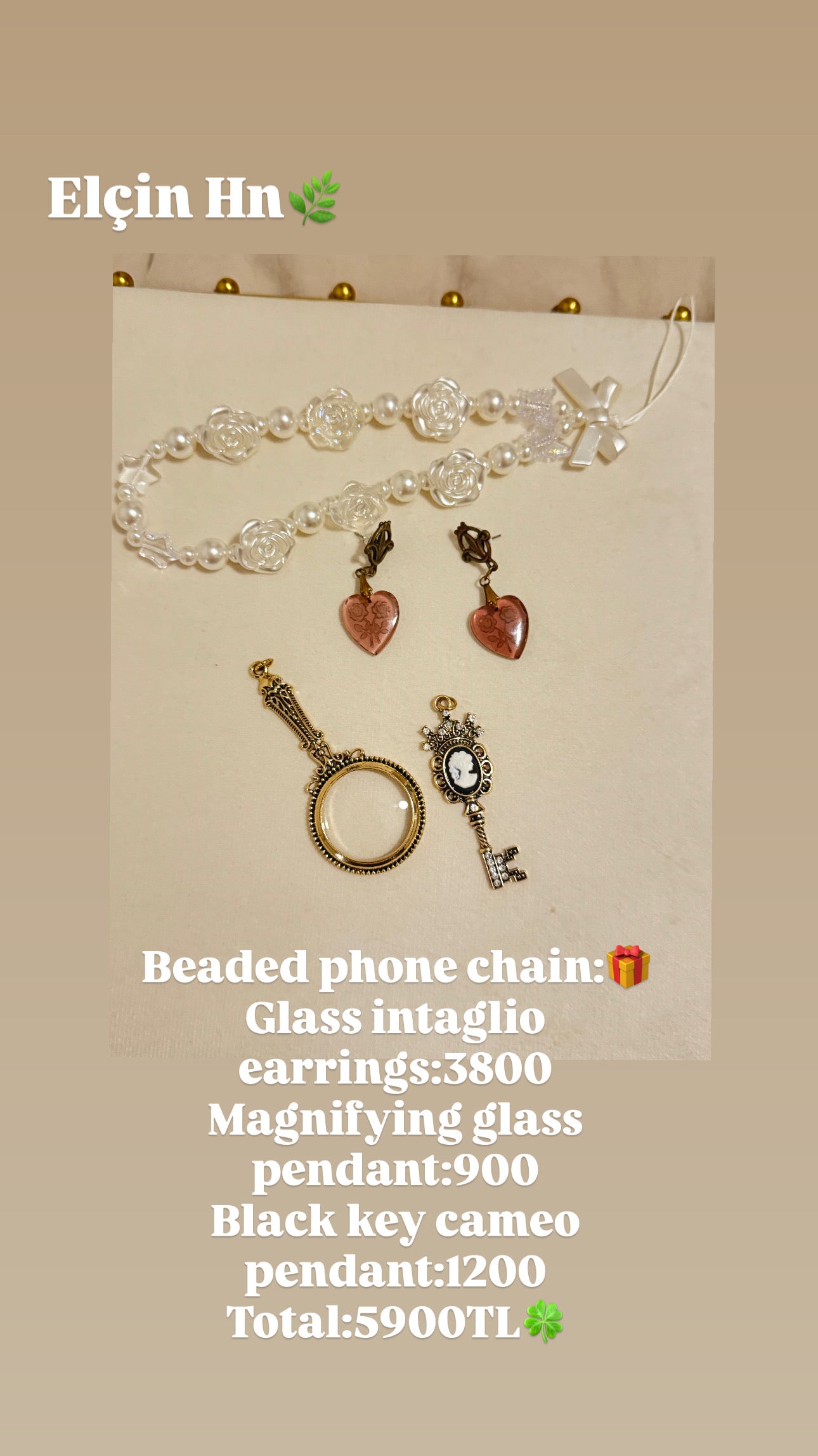 Custom Jewelry Set for Elcin hn