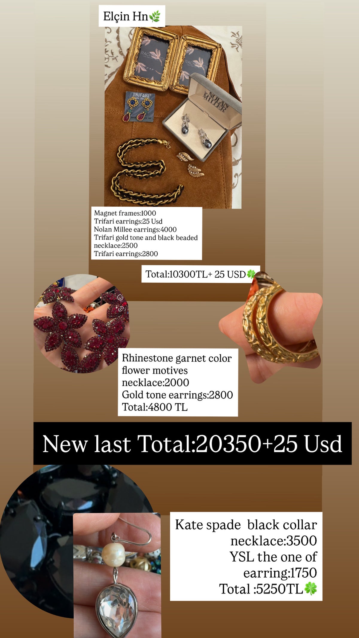 Custom Jewelry Set for Elcin hn
