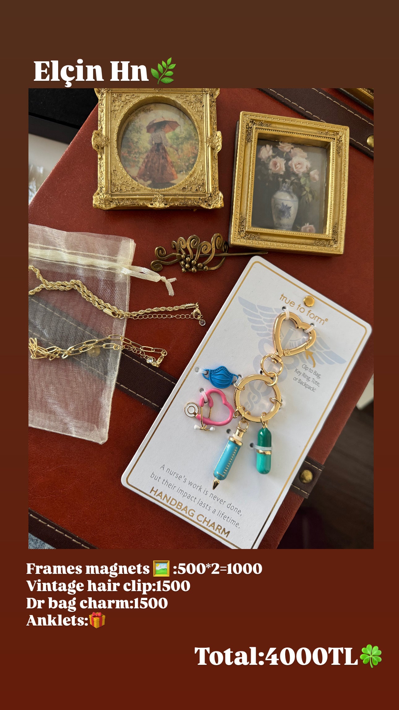 Custom Jewelry Set for Elcin hn