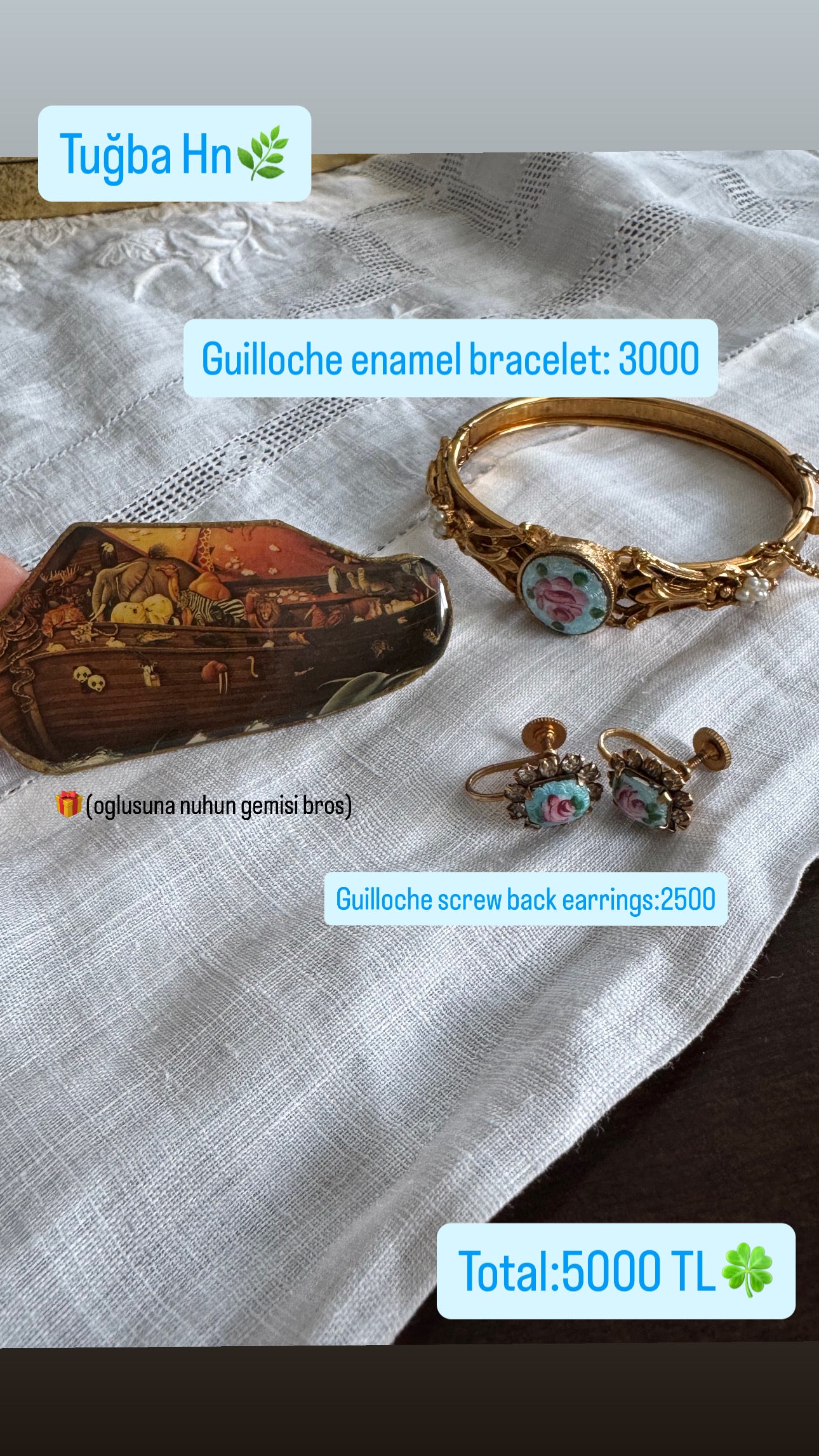 Custom Jewelry Set for Tugba hn