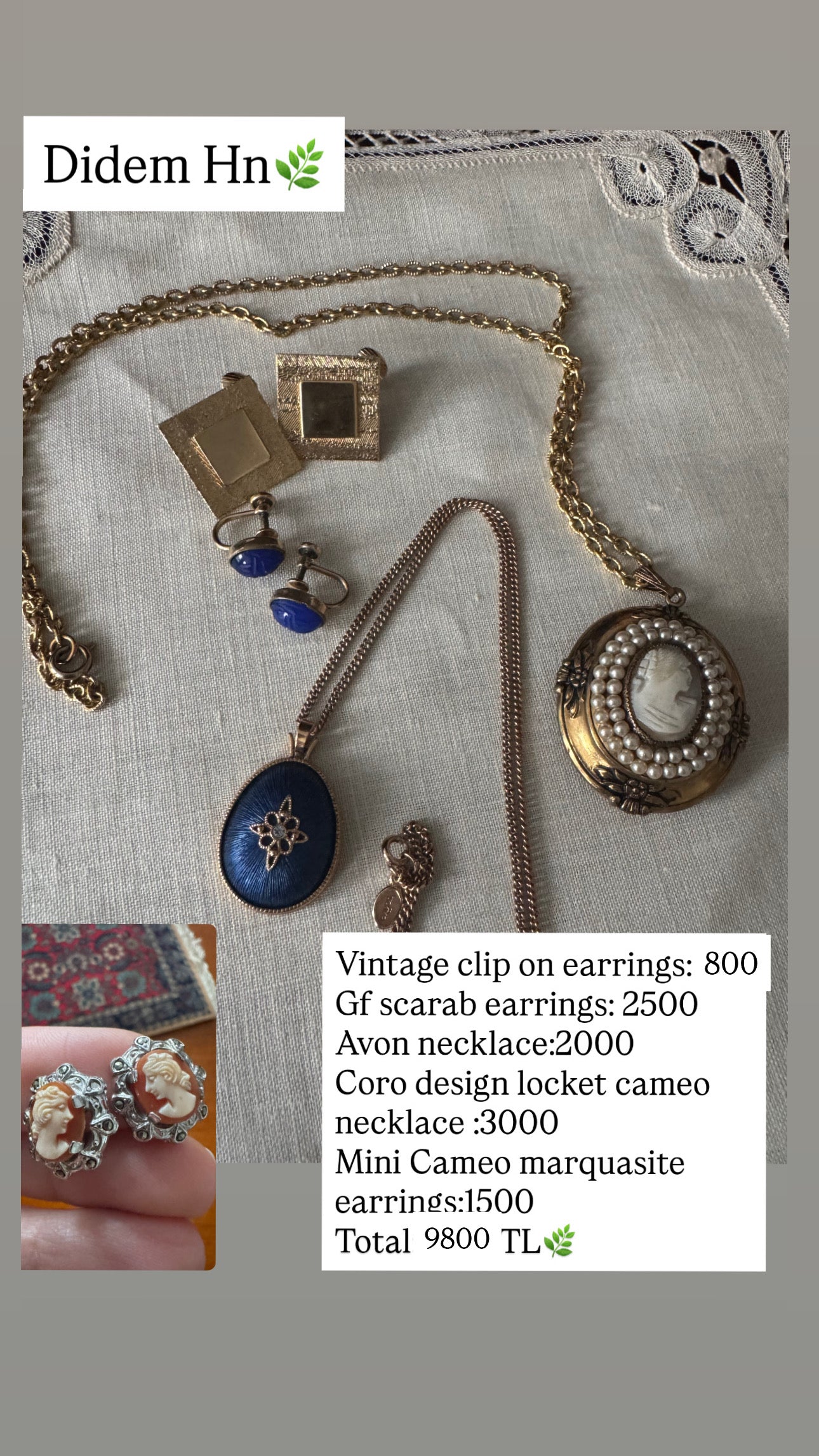 Custom Jewelry Set for Didem hn