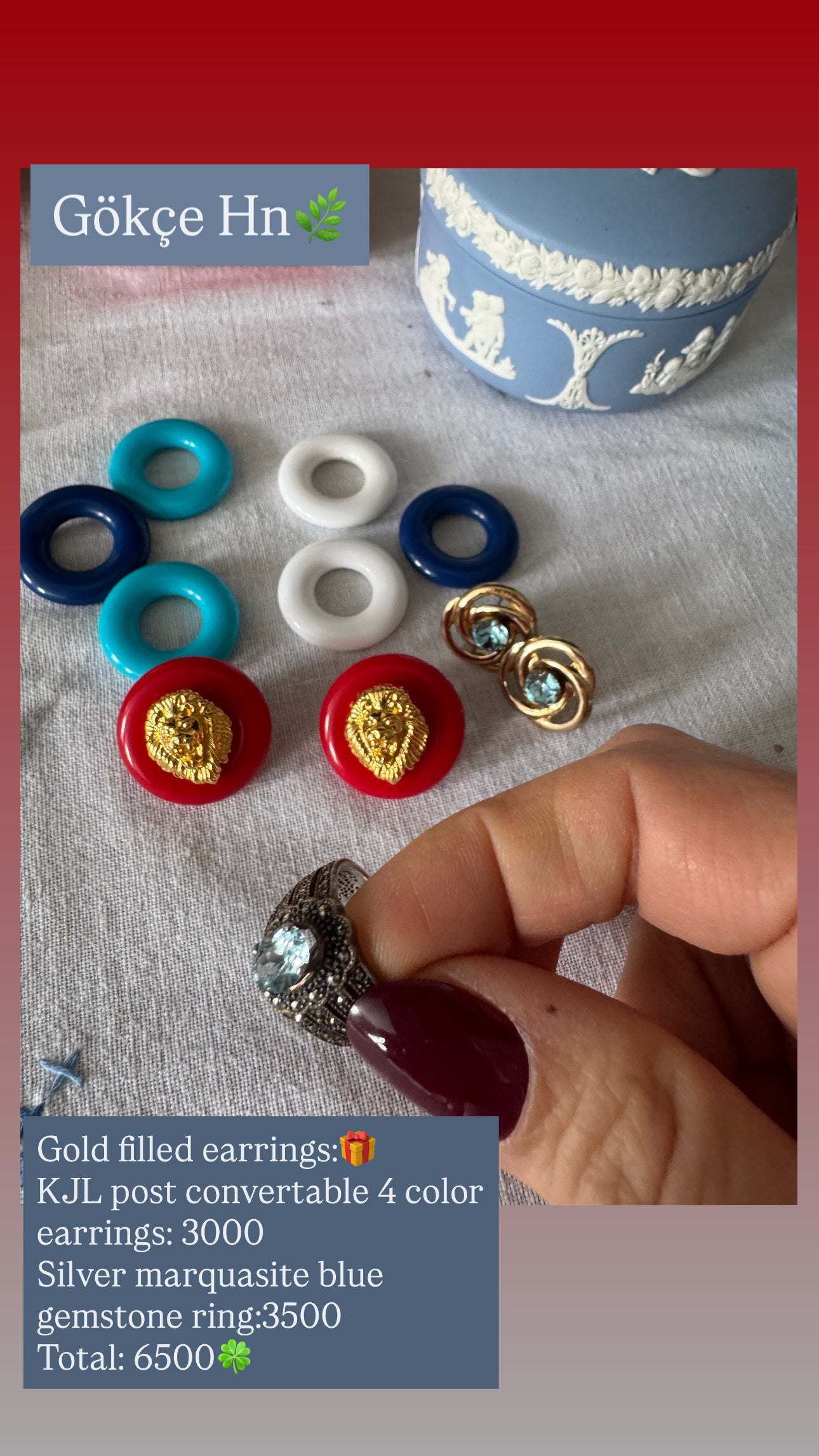 Custom Jewelry Set for Gokce hn