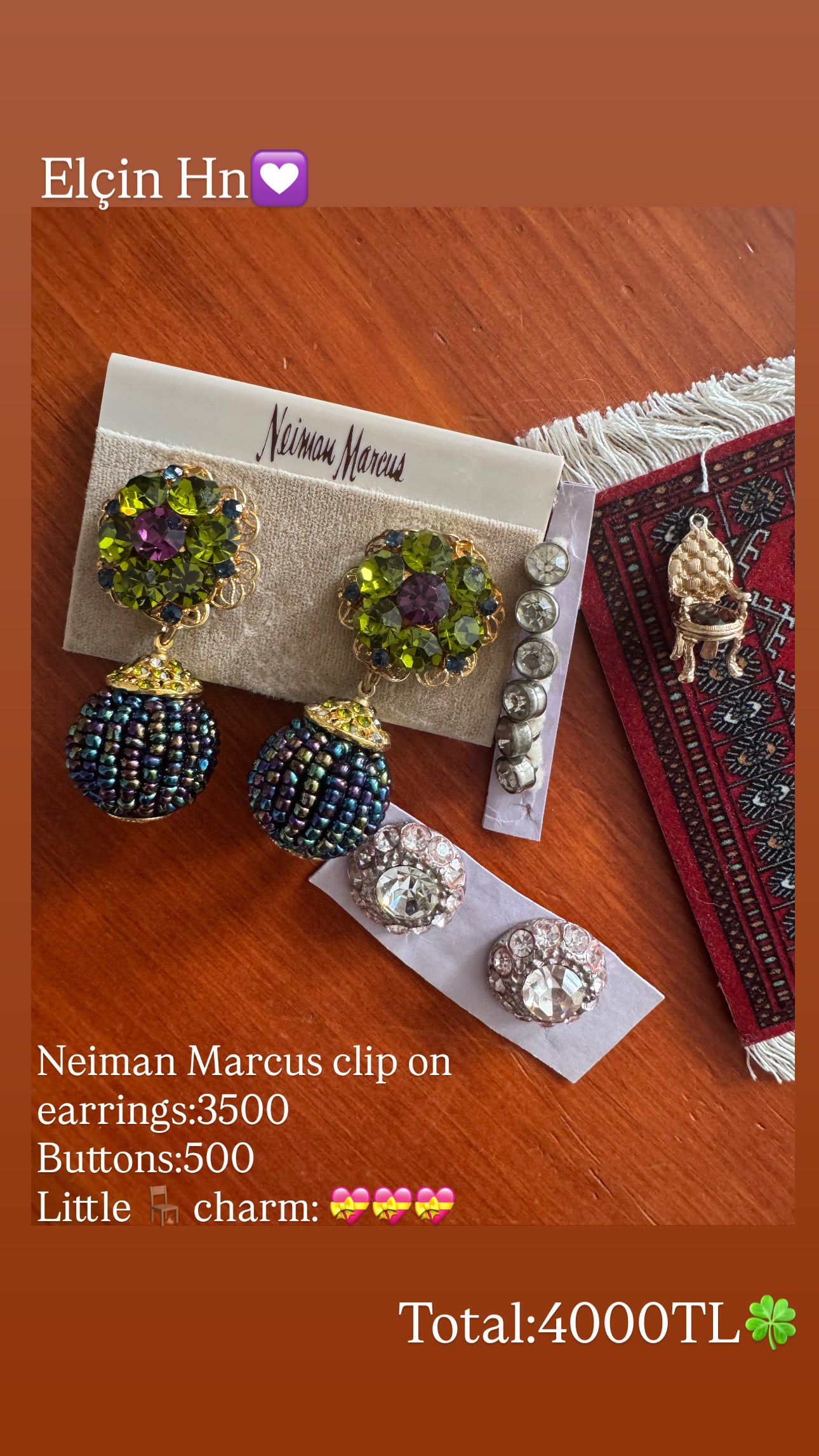 Custom Jewelry Set for Elcin hn