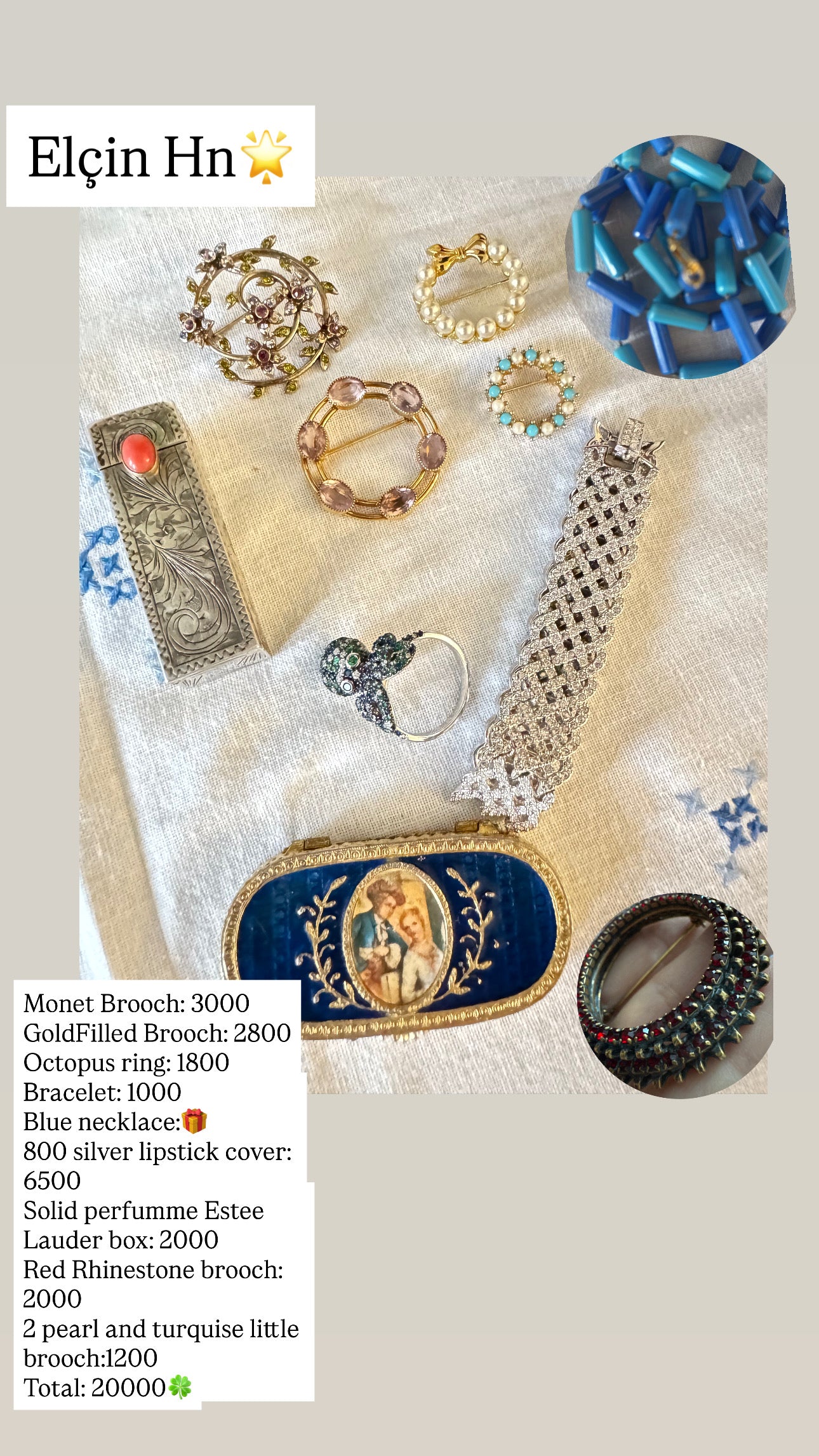 Custom Jewelry Set for Elcin hn