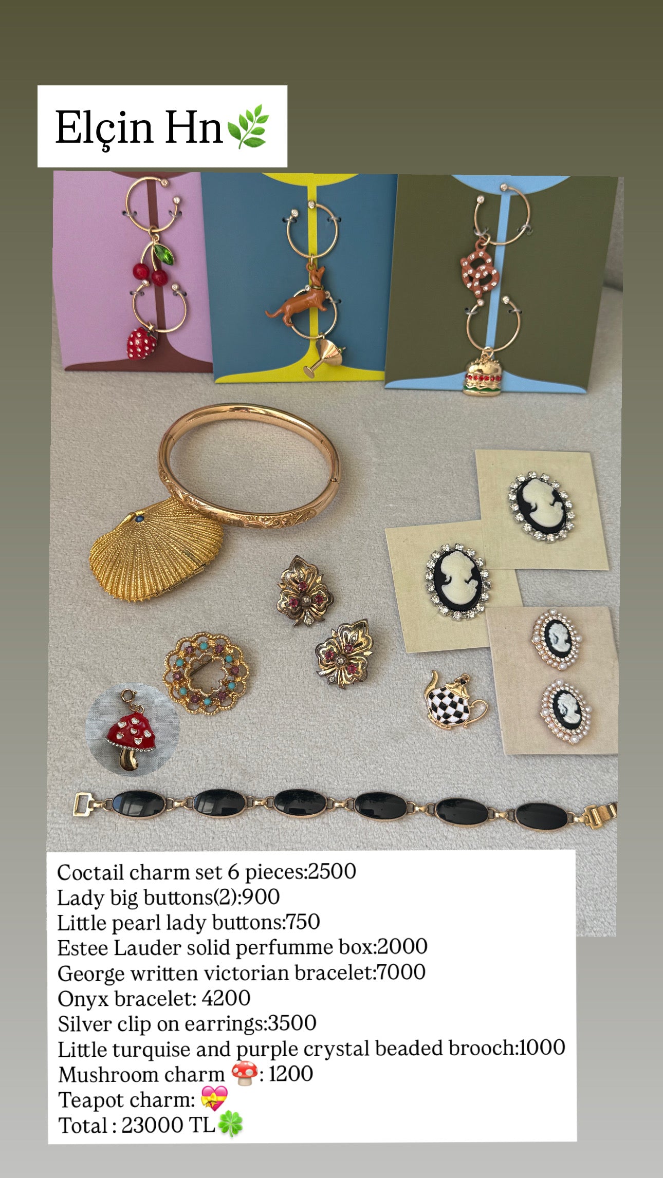Custom Jewelry Set for Elcin hn