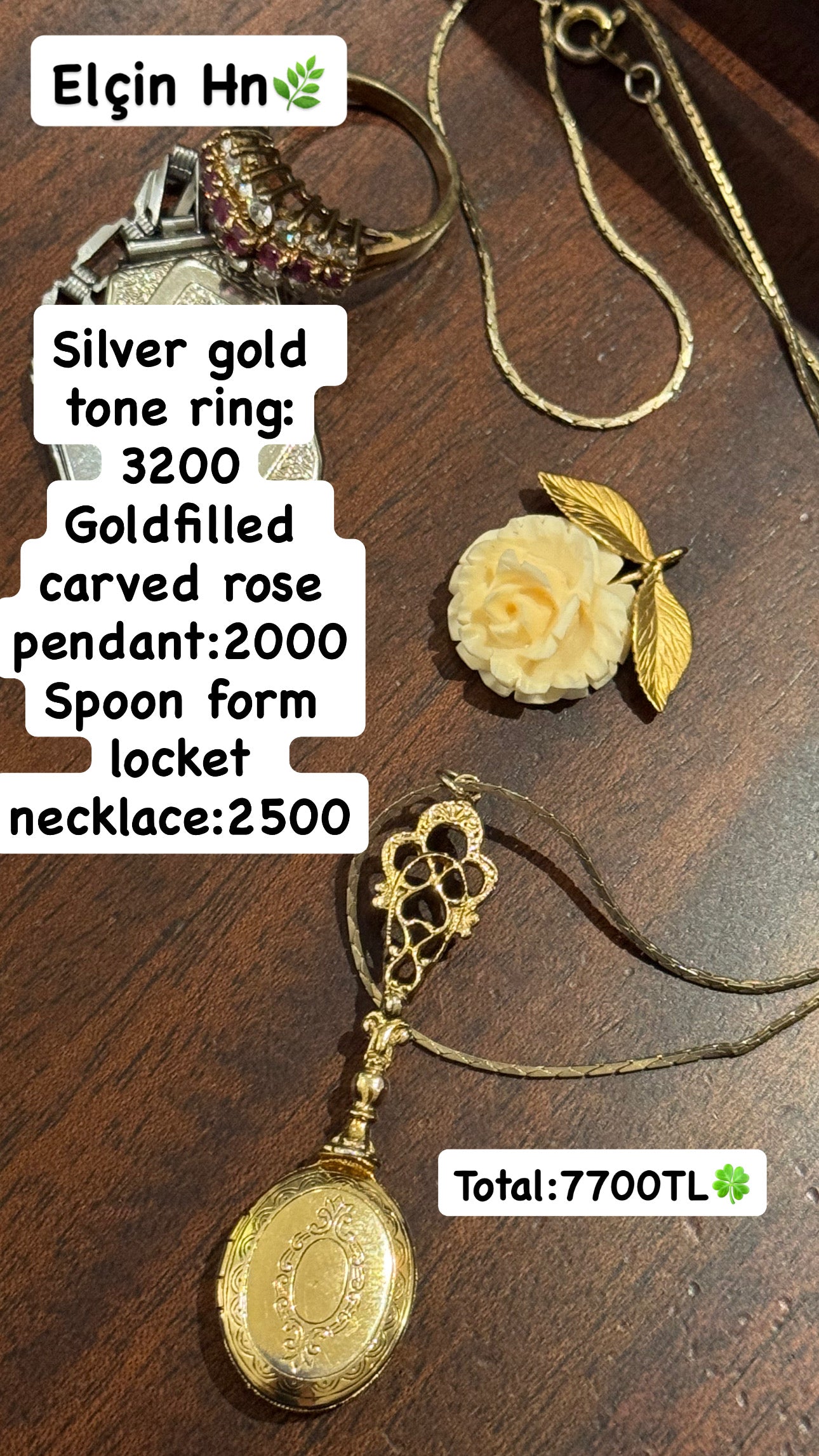 Custom Jewelry Set for Elcin hn