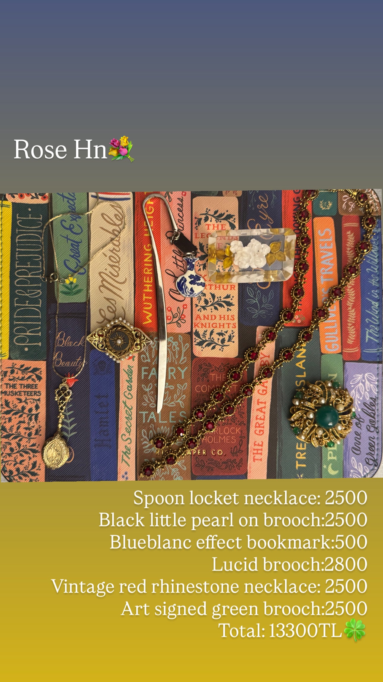 Custom Jewelry Set for Rose hn