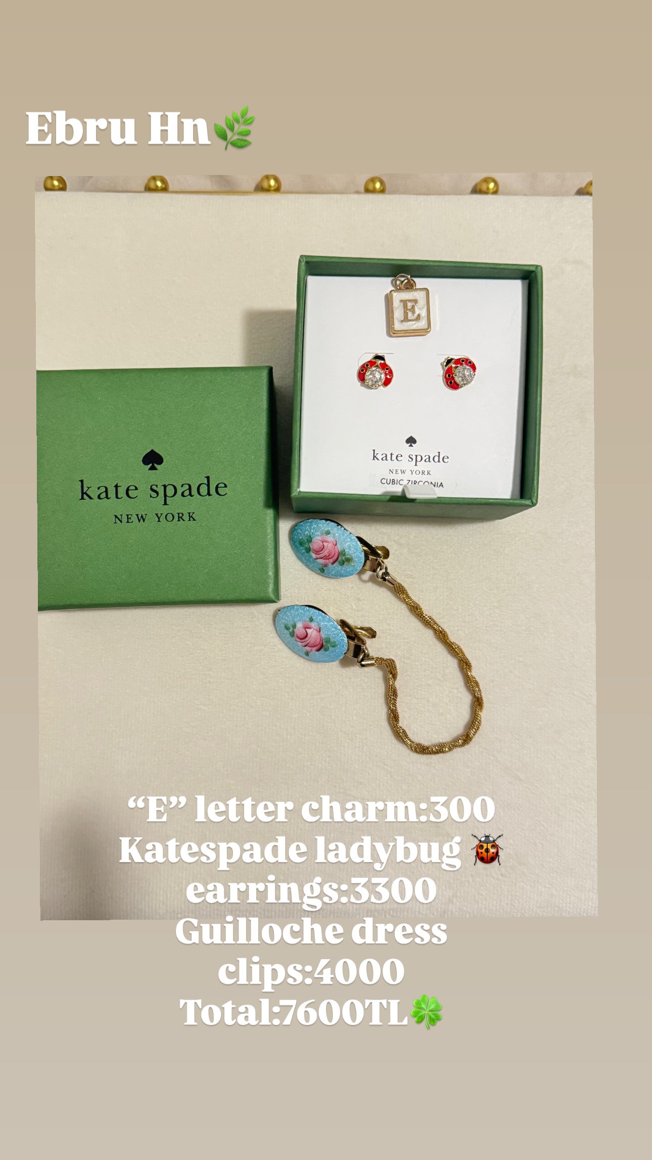 Custom Jewelry Set for Ebru hn