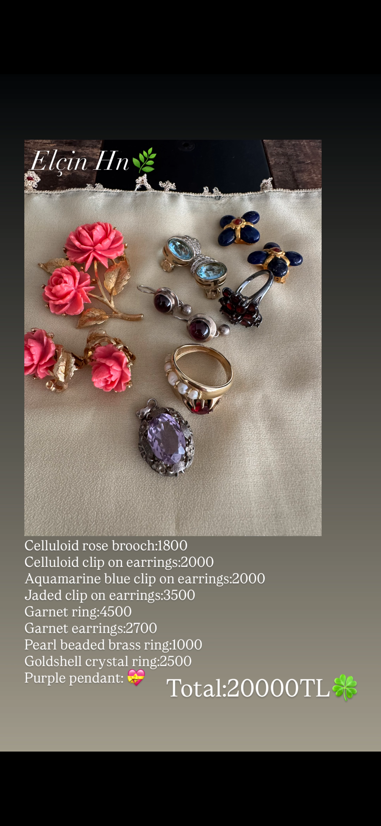 Custom Jewelry Set for Elcin hn
